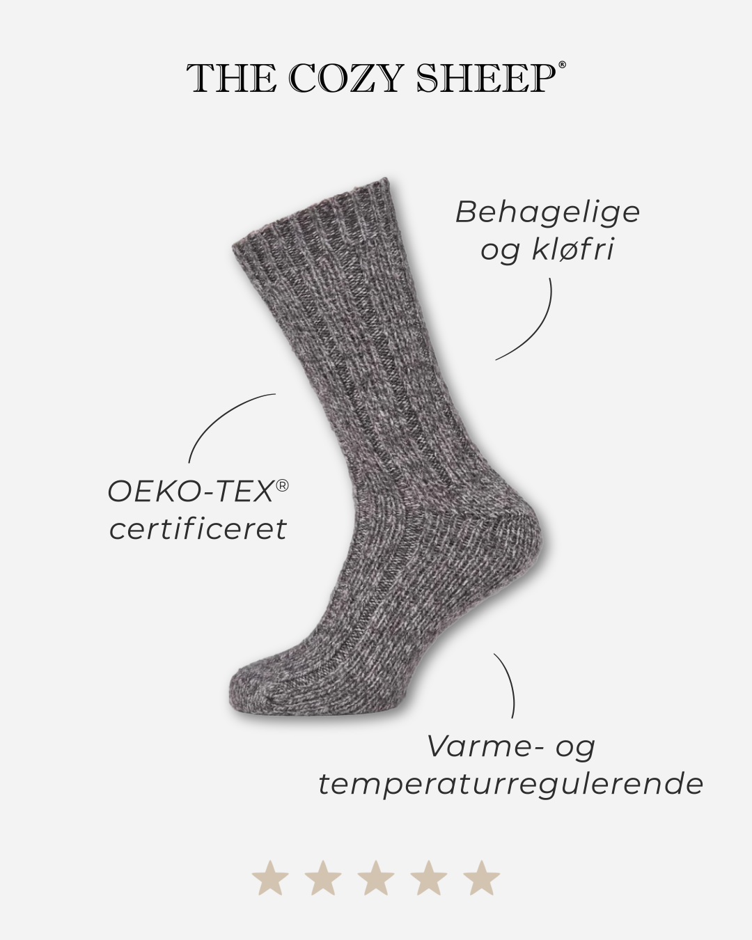 3 par tykke uldstrømper | Bland selv tilbud