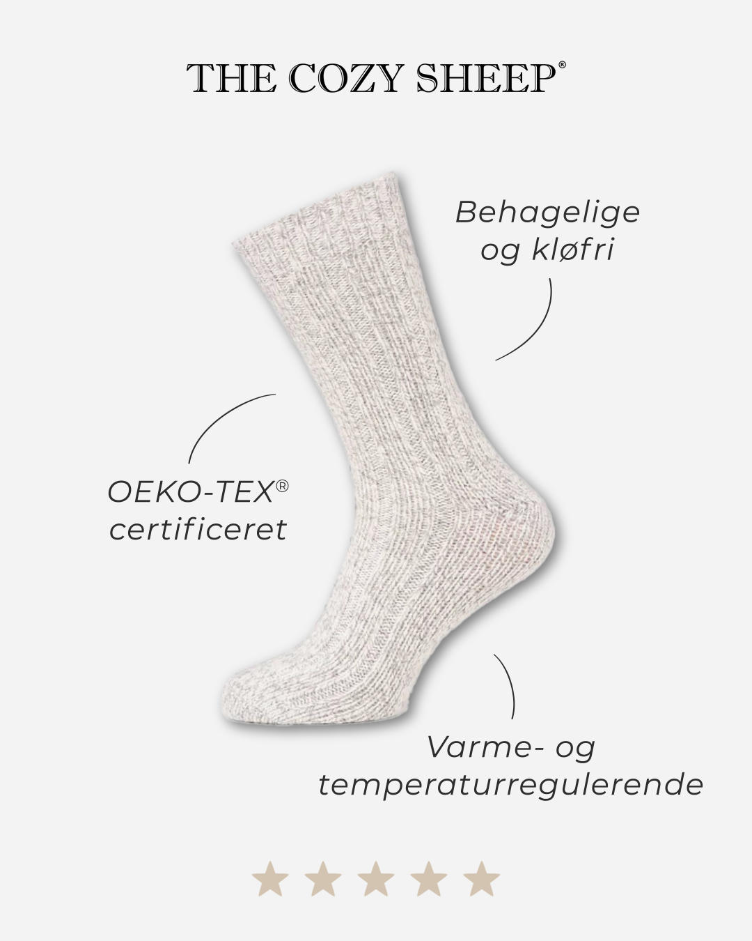 3 par tykke uldstrømper | Bland selv tilbud