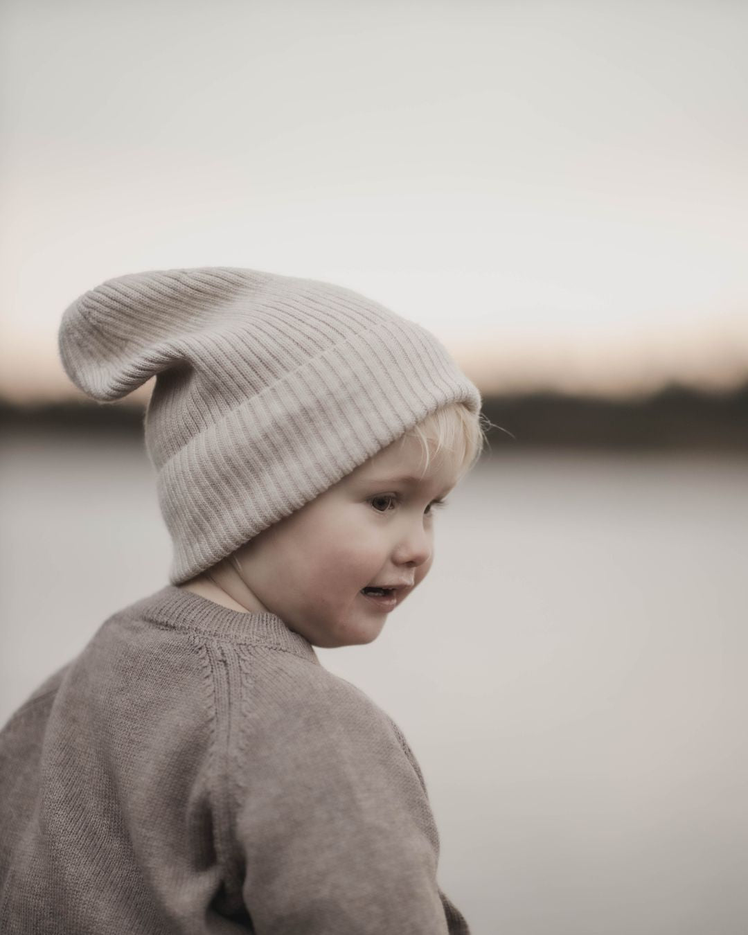 Mössa i merinoull – Beige