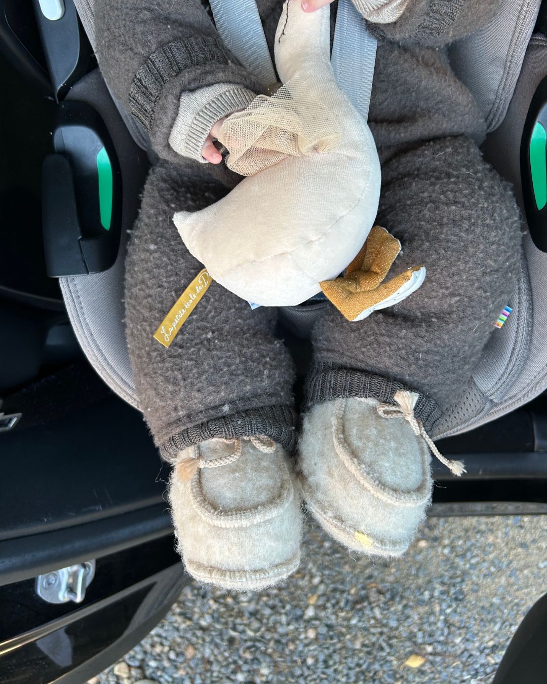 Babytofflor i ull - Beige (3-6 månader)