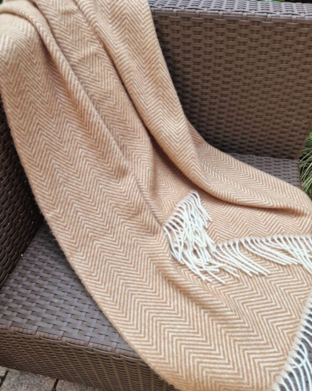 Ullfilt 140 x 200 cm - Beige