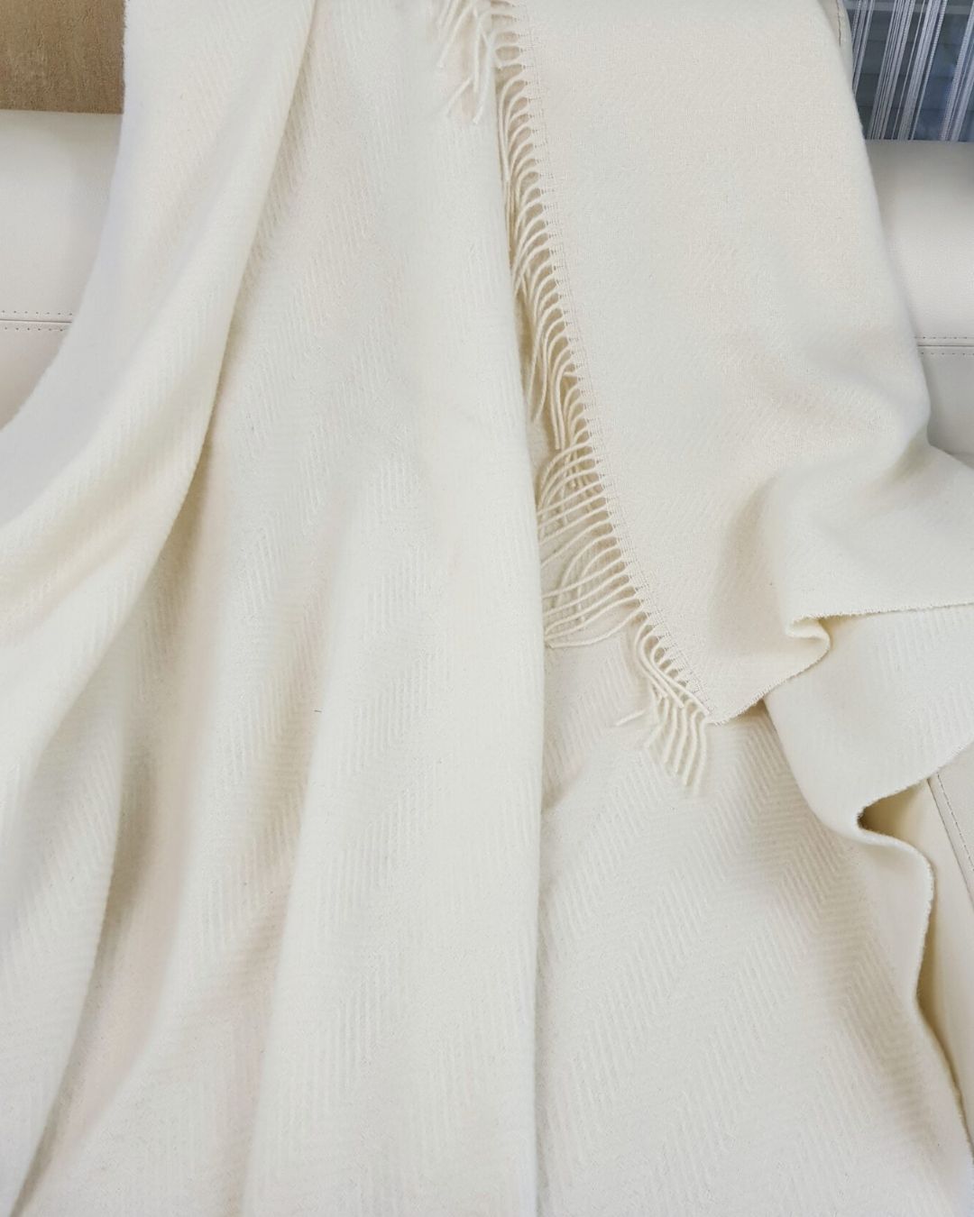 Ullfilt 140 x 200 cm – Creme
