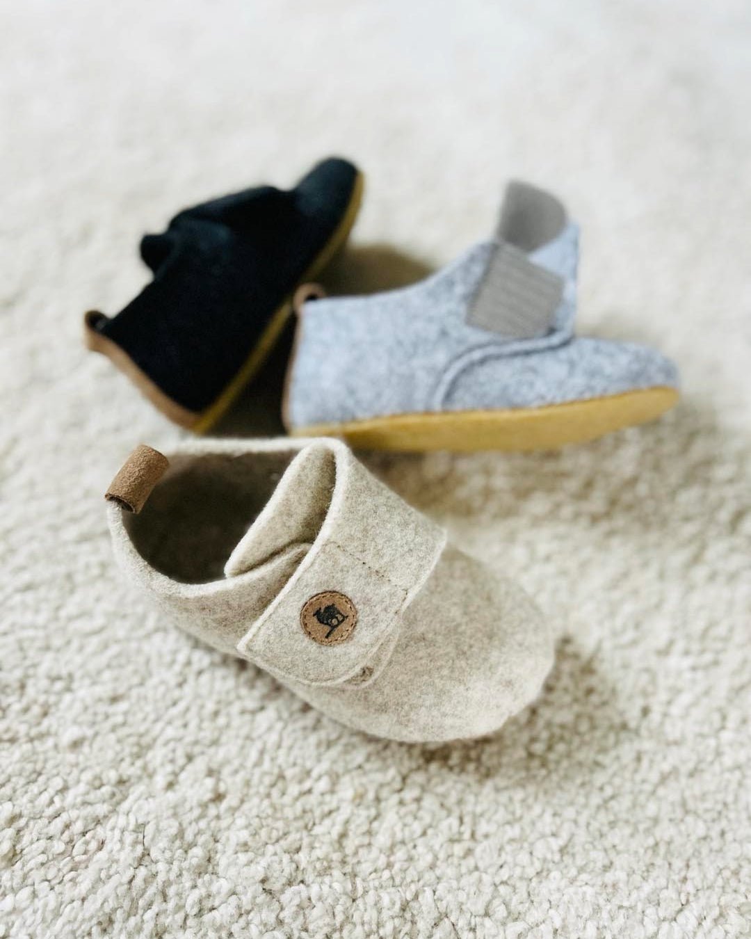 Hjemmesko uldfilt - Børn (Mørkegrå) - The Cozy Sheep
