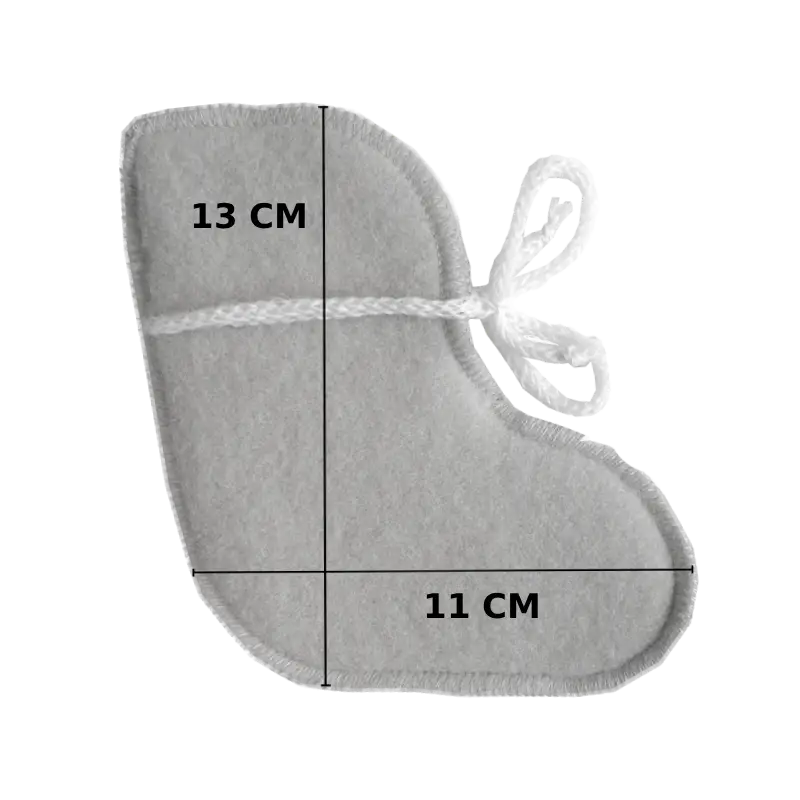 Babytossor i ull - Beige (0-3 månader)