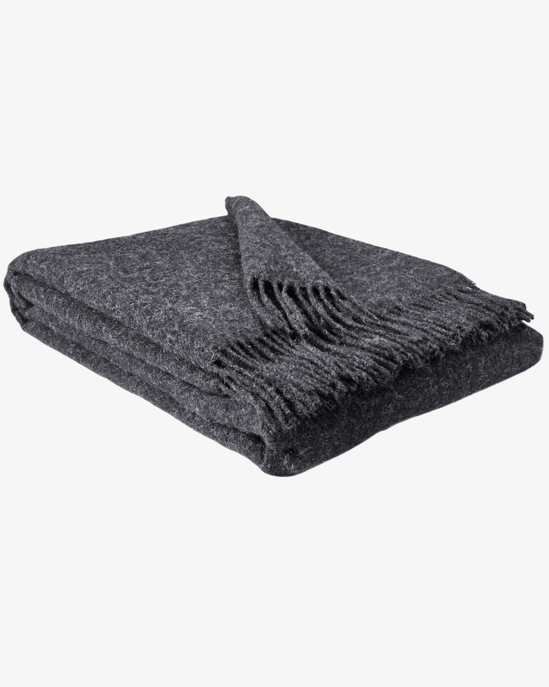 Uldplaid 140 x 200 cm - Antracit - The Cozy Sheep