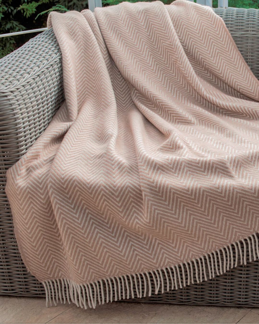 Uldplaid 140 x 200 cm - Beige - The Cozy Sheep