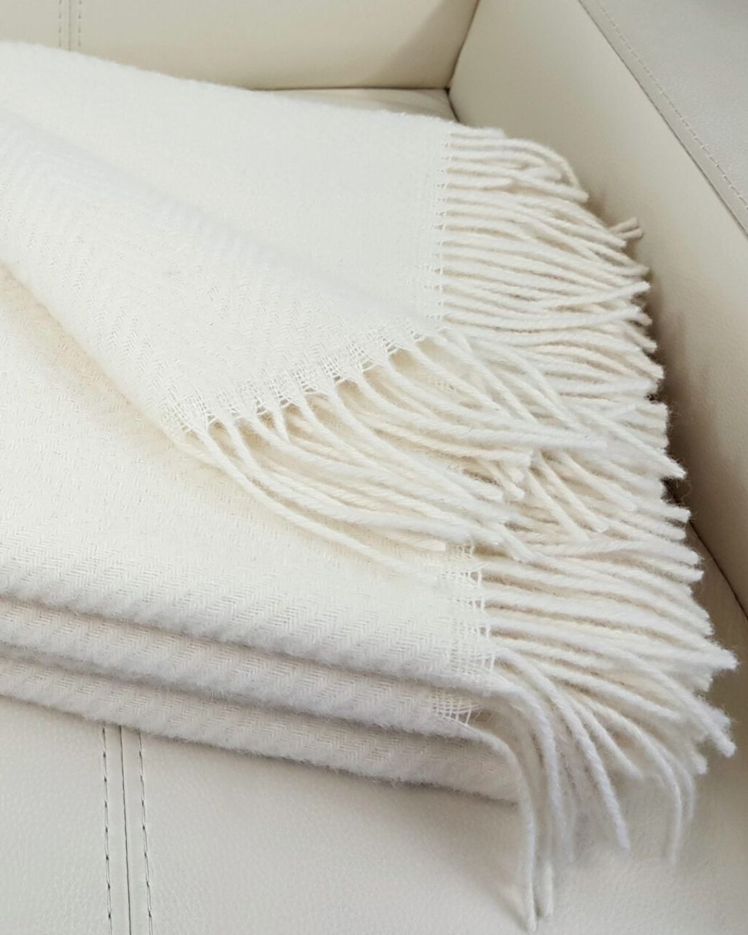 Ullfilt 140 x 200 cm – Creme
