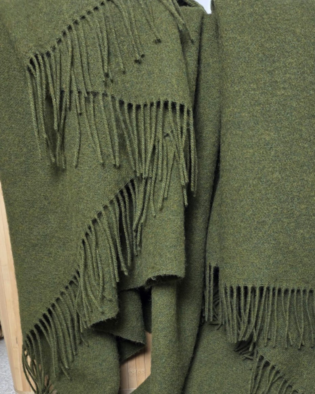 Ullpläd 140 x 200 cm – grön