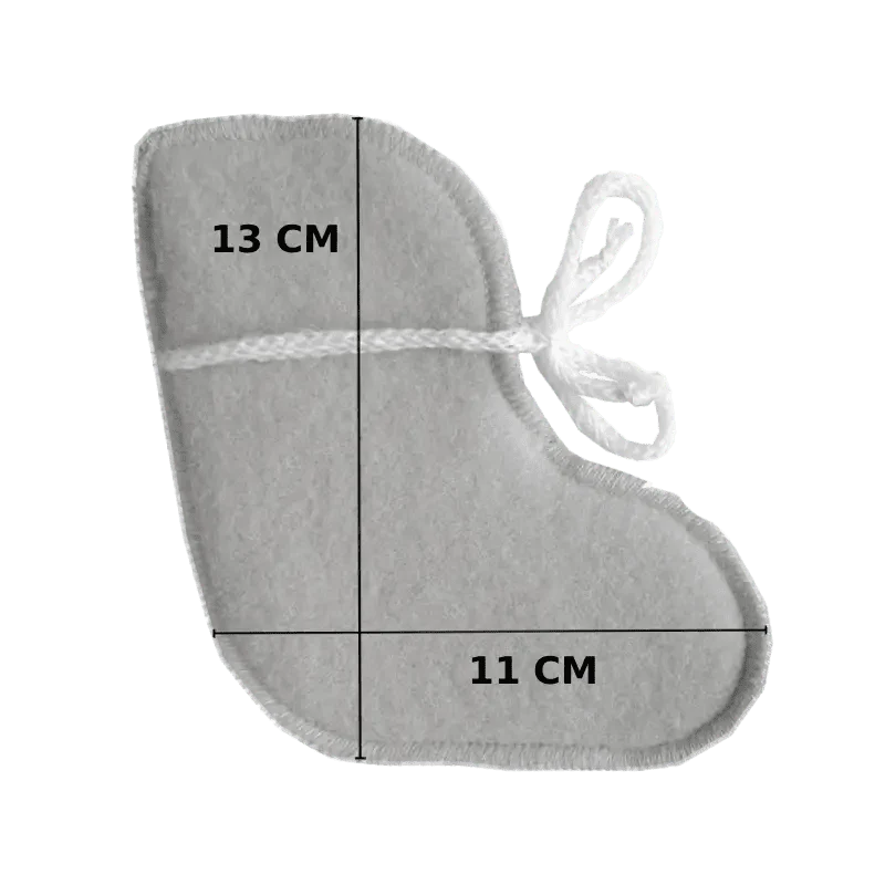 Babyfutter i uld - Beige (0-3 måneder) - The Cozy Sheep
