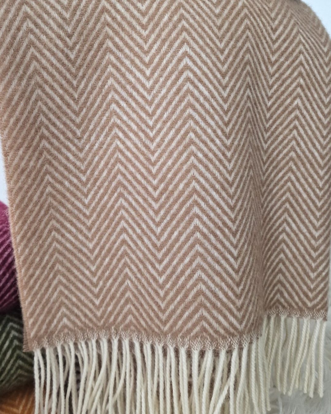 Uldplaid 140 x 200 cm - Beige - The Cozy Sheep